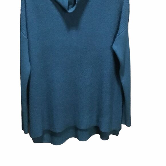 Devotion by Cyrus Sweater Womens Size Small  Cowl Neck Chunky Knit Teal Blue New - Picture 5 of 15